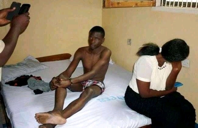 Drama In Murang'a Town As Wife Is Busted In A Guestroom With The Husband's Step Brother.