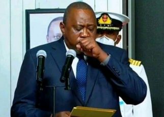 Is President Uhuru Okay?" - Watch Video Of Him Coughing Persistently (Video).