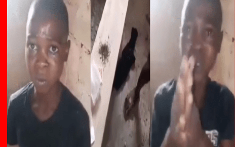 10-years-old Boy Caught Trying To Smoke Bhang (Video).