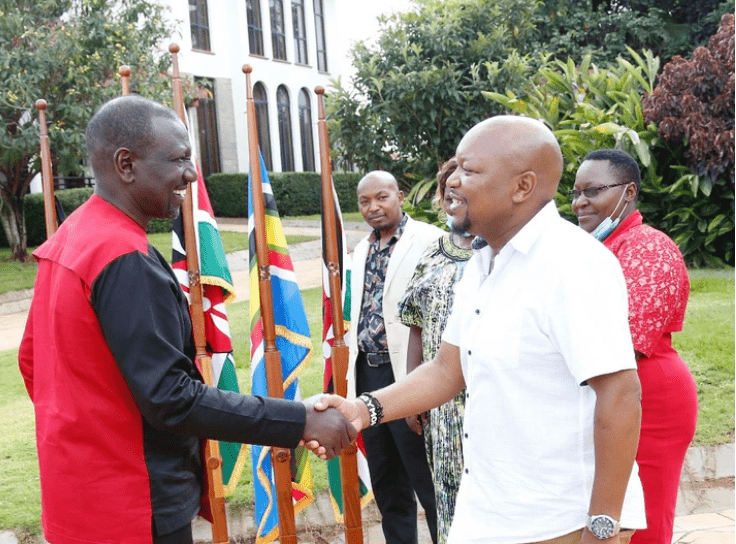"Hustler Nation Iko Imara" DP Ruto Meets With Moses Kuria's Kiambaa Candidate