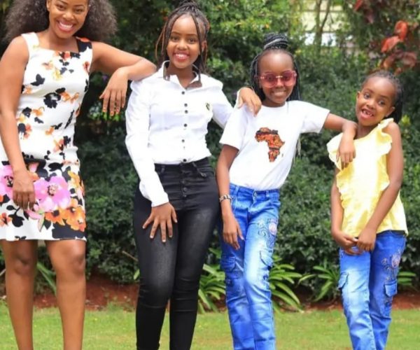 Njogu Wa Njoroge's Mistress Turned Wife, Mary Lincoln Treats Fans With Beautiful Photos Of Her 3 Daughters (PHOTOs)