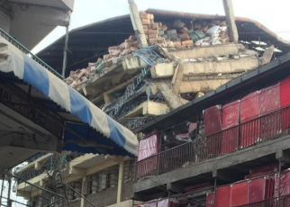 SAD! Building collapses in Nairobi's Kamukunji Market [Photos]