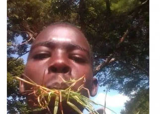 BRIAN KIBET, JKUAT student who was arrested after Trespassing State House shares photos eating grass says he is mad