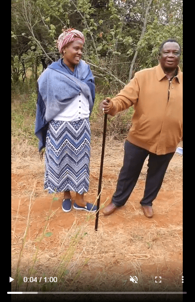 VIDEO of MARY KILOBI dressed like a village grandmother while touring their farm with aging ATWOLI light up the internet