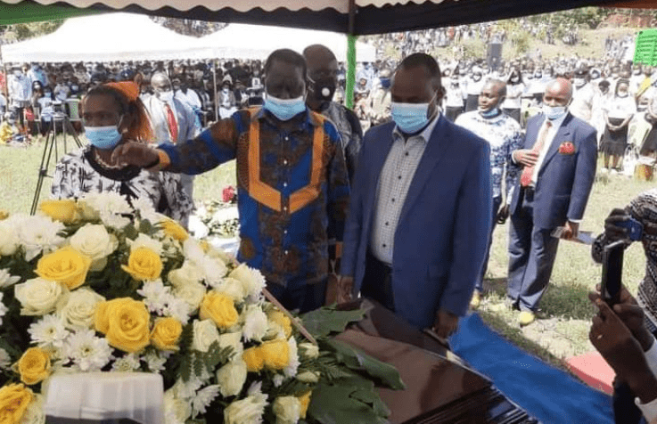 Raila and Kalonzo Musyoka lead leaders in bidding farewell to the late Kalembe Ndile