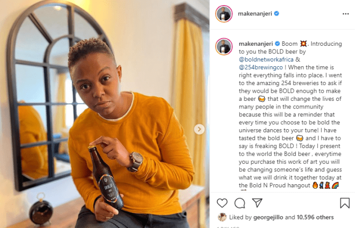 MAKENA NJERI unveils a beer for the LGBTQ community – (PHOTOs).