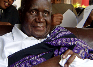 Kenya's president Uhuru Kenyatta mourns the late Zambia's founding president ,Kenneth Kaunda