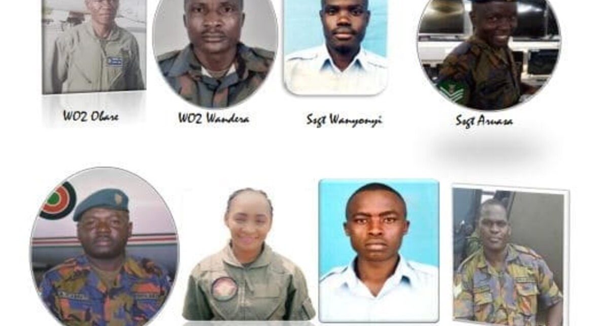 KDF soldiers who died in Kajiado chopper crash