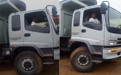 (VIDEO) 7-year-old boy driving a lorry like a pro emerges Kenyans never learn.