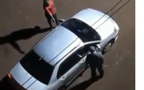Night drama:Embu Woman smashes boyfriend’s car over cheating claims (VIDEO).