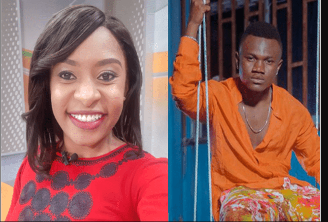 Anchor, MASHIRIMA KAPOMBE, openly salivates on Bongo singer MBOSSO –VIDEO