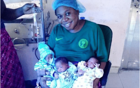 A woman gives birth to triplets after 9 years of ridicule and insults (PHOTOs).