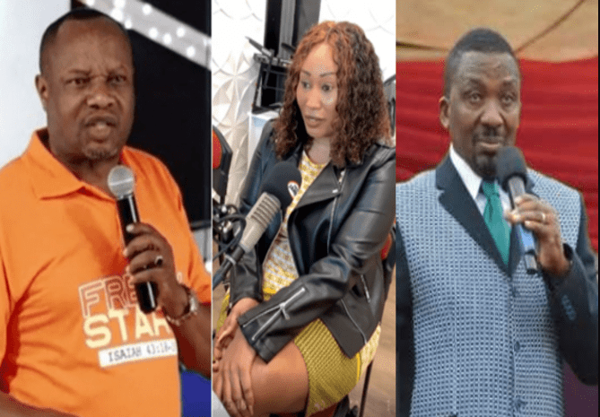Pastor NG’ANG’A defends Bishop DAVID MURIITHI, says his girlfriend, JUDY MUTAVE, is too hot to resist and was sent by the devil to tempt him – “Kamejirebesha vizuri” (VIDEO).