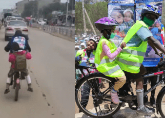 Nakuru: Boy who went viral for taking sister to school on bicycle 3KM daily receives help from Kenyans
