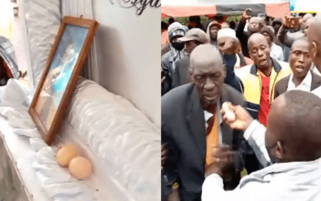 Kakamega funeral drama :Man Busted Putting Two Eggs Inside Coffin-"Witchcraft is Real "