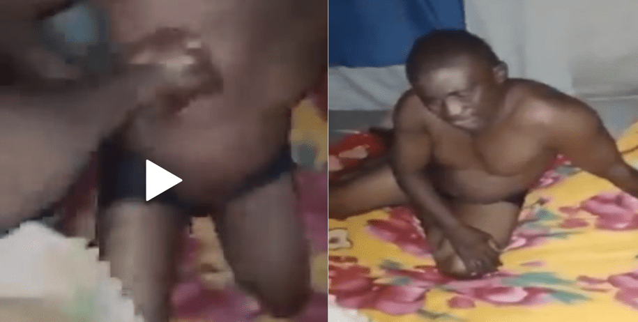 Man begs for mercy like a toddler after he was busted ‘chewing’ married woman in her matrimonial bed – Bibi ya wenyewe sumu! (VIDEO).