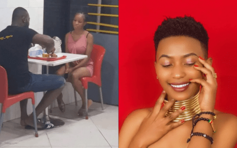 Lady in viral photo of her man eating while she watched him, Finally shares real story