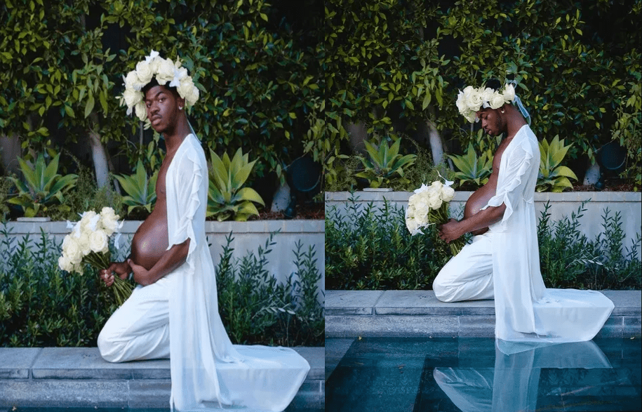 Photos Of Gay Musician Lil Nas With A Baby Bump Breaks The Internet (Photos)