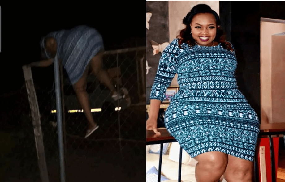 Truth about photo of Senator MILLICENT OMANGA jumping over Kasarani Police Station’s GATE at night.