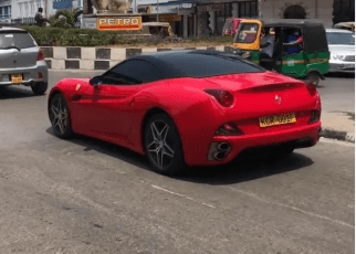 Governor JOHO spotted driving his Ferrari in Mombasa CBD-Pesa OtAs