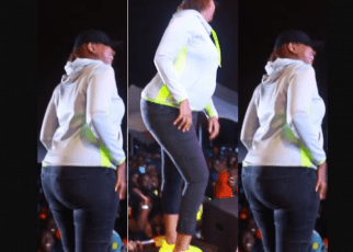 Pregnant KAREN NYAMU steals the show at Luo Festival as she shakes Nyash-Kumbe wakikuyu munaeza Tingisha pia (VIDEO).