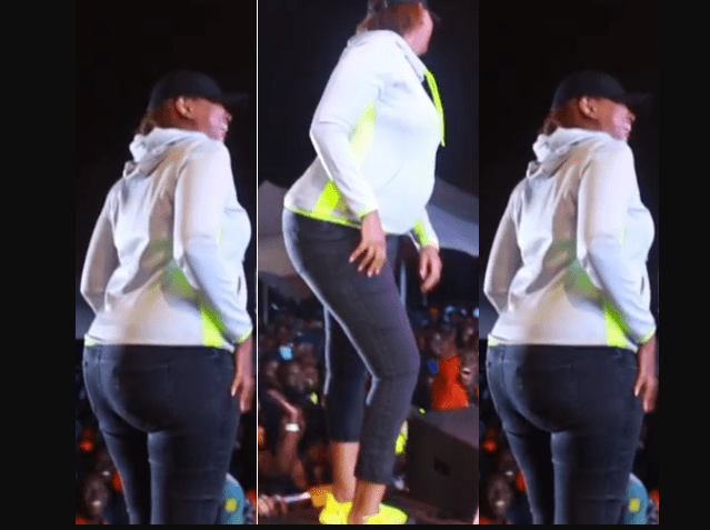 Pregnant KAREN NYAMU steals the show at Luo Festival as she shakes Nyash-Kumbe wakikuyu munaeza Tingisha pia (VIDEO).