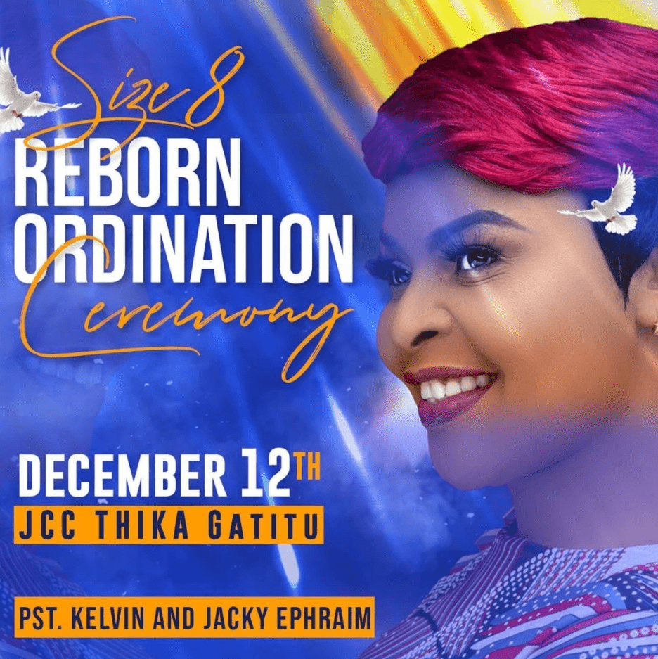 Size 8 to be ordained as a church pastor