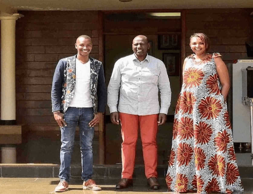 Fans react after Karen Nyamu shares throwback photo with Samidoh and Ruto