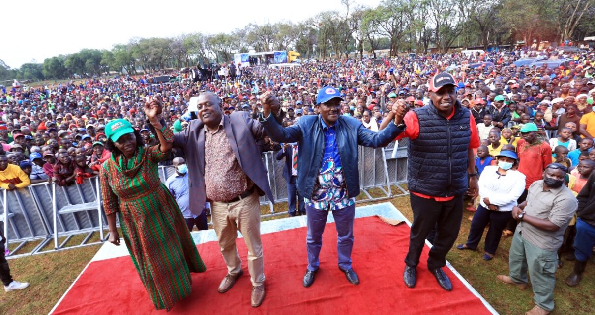 See the billions KALONZO has demanded from UHURU and RAILA to join the Azimio La Umoja Movement? They almost collapsed!