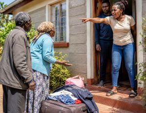 “Tafuteni Penye Mutaenda,” Drama as Lady Chases Away Her Sick Parents, Throws Their Clothes Outside Before Inviting Her Man into Their Bedroom (VIDEO)