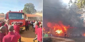 Fire Erupts at Kirwara Boys High School as Bus, Buildings Go Up in Flames