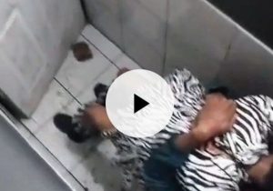 Shocking: Disturbing Video Shows Two Government Workers Engaging in Inappropriate Act in Office Toilet, Both Arrested (VIDEO)