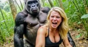 Terrible: Disturbing Video Shows Gorilla Attacking and Stripping White Tourist in Forest as Her Colleagues Film Instead of Intervening (VIDEO)