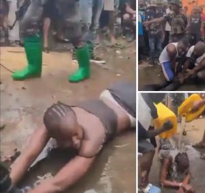 Disturbing Video Shows Woman Being Stripped and Beaten by Armed Men Over Alleged Army-Style Clothing (VIDEO)