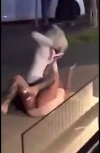 Shocking: Disturbing Video Shows Lady Fighting With Mother in Public, Stripping Each Other Over Man After Drinking Together in Bar (VIDEO)