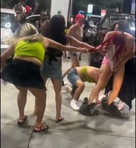 Shocking Video Shows Moment Female Staff Members Fought Outside Office, Stripping Each Other Over Boss (VIDEO)