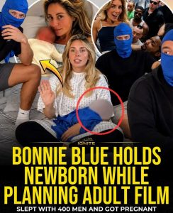 Shocking: Disturbing Video Shows Adult Content Creator Holding Newborn While Planning Adult Film With 400 Men Days After Giving Birth (VIDEO)